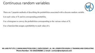 Discrete and Continuous Random Variables Application に対する画像結果