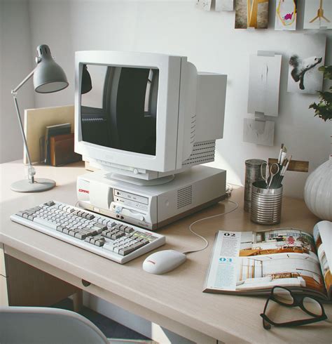 Image result for Retro Computer Desktop Setup