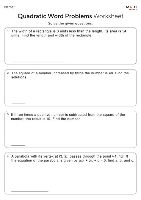 Bildergebnis für Quadratic Word Problems Formuka