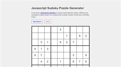 Image result for JavaScript Sudoku