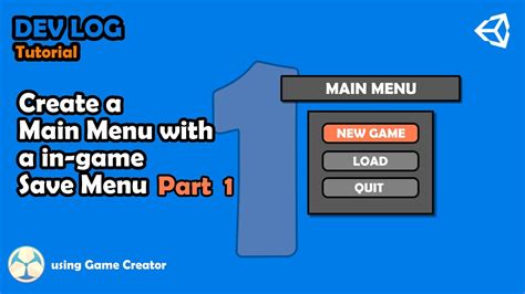 Toradh íomhá ar Main Menu for Game Unity