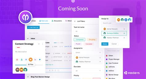 Image result for Project Management Interface List Example