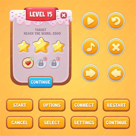 Résultat d’images pour Game Main Menu Design Kit