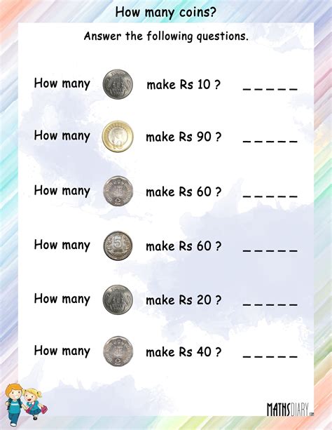 Toradh íomhá ar Currency Maths Questions