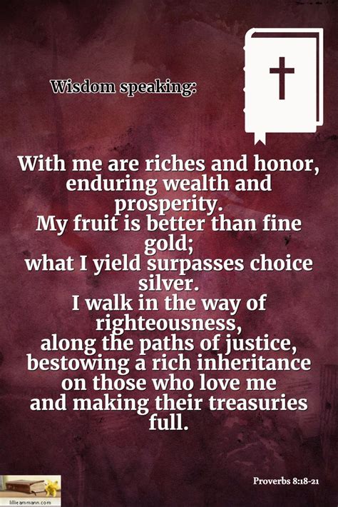 Proverbs 8 vs 18 に対する画像結果