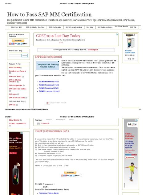 Image result for SAP mm Module Course Completion Certificate