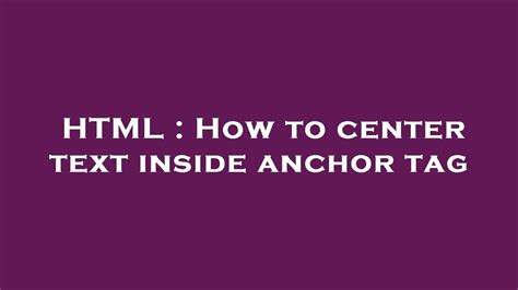 Image result for How to Anchor Text in HTML