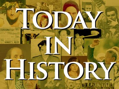 Image result for Today in History 1