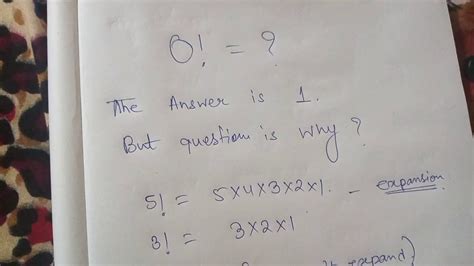 Image result for Why Is 0 Factorial 1