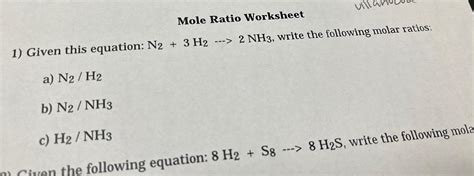 Image result for Mole Ratio Practice Problems
