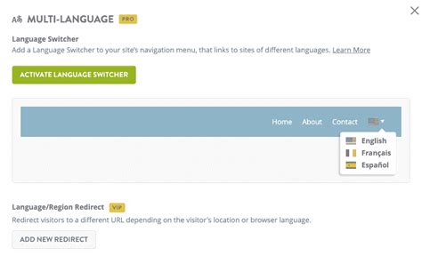 Toradh íomhá ar Multilanguage Website Menu