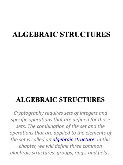 Algebraic Structures に対する画像結果