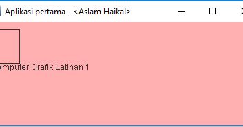 Contoh GUI Pada Java Code Melalui Terminal に対する画像結果