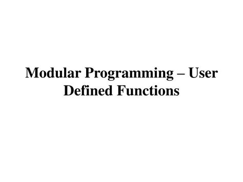 Toradh íomhá ar Functions and Modular Programming