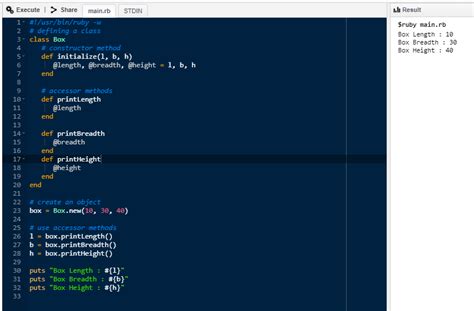 Image result for Ruby Console Code