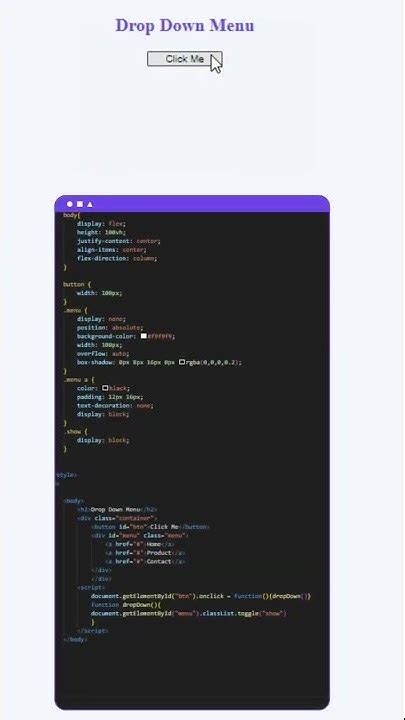 Image result for How to Make a Menu Drop Down in HTML