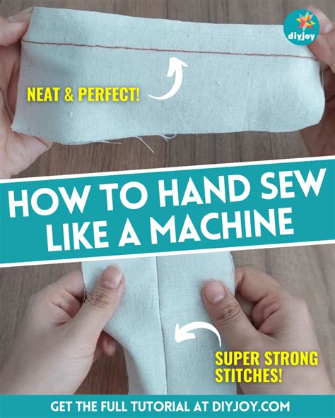 How to Hand Sew Like a Machine - DIY Joy