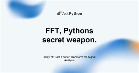 Image result for Python Fft