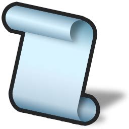 Image result for Script Icon Blue Scroll