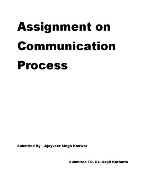 Image result for Communication Topic for Assignment