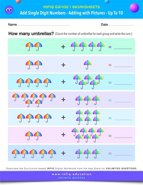 Image result for Adding Numbers Worksheets for Grade 1