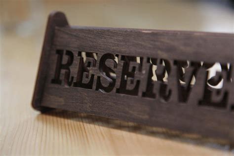 Image result for Table Reserved Rustic Table Sign