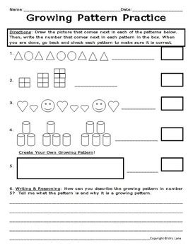 Image result for Elementary Pattern Worksheet