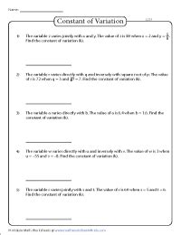 Image result for Direct Variation Kuta Worksheet