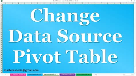 Toradh íomhá ar Change Data Source PivotTable