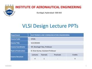 Image result for VLSI Design Lectures