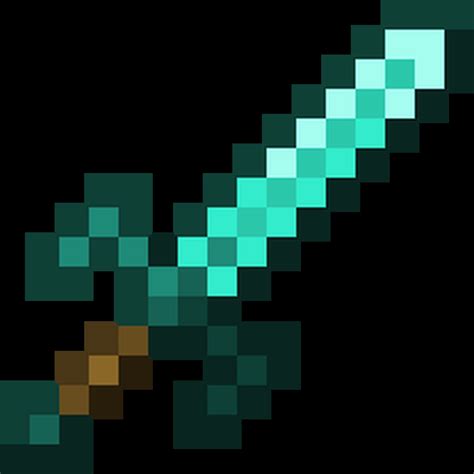 Toradh íomhá ar Minecraft Diamond Sword 3D