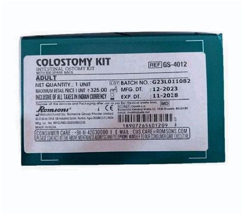 Toradh íomhá ar Colostomy Kit
