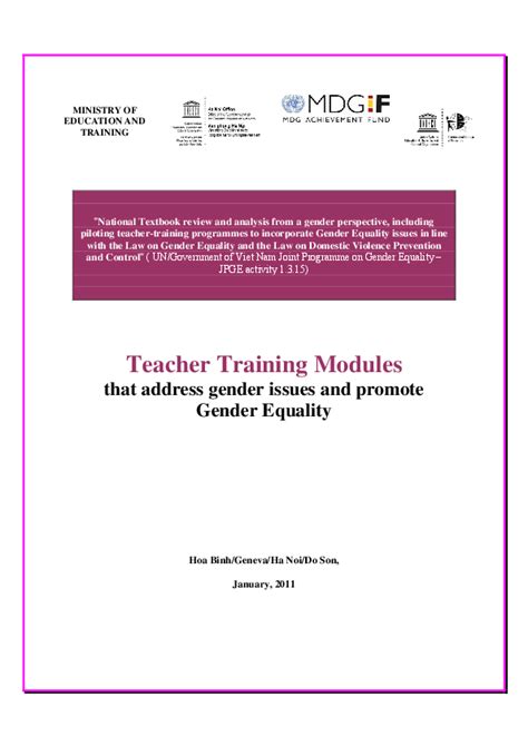 Image result for Gender Equality Training Module