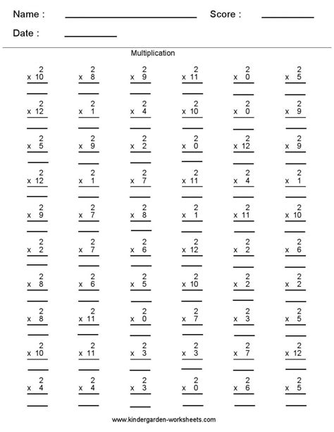 Image result for Third Grade Math Worksheets Multiplication