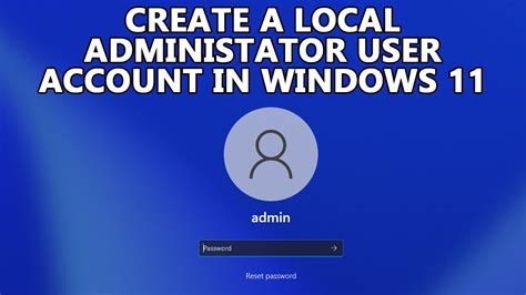 Image result for Create a Local User Account
