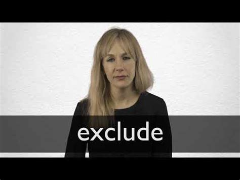 Image result for Define Exclude