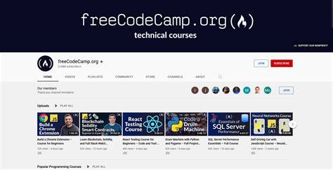 Freecodecamp YouTube-Channel に対する画像結果