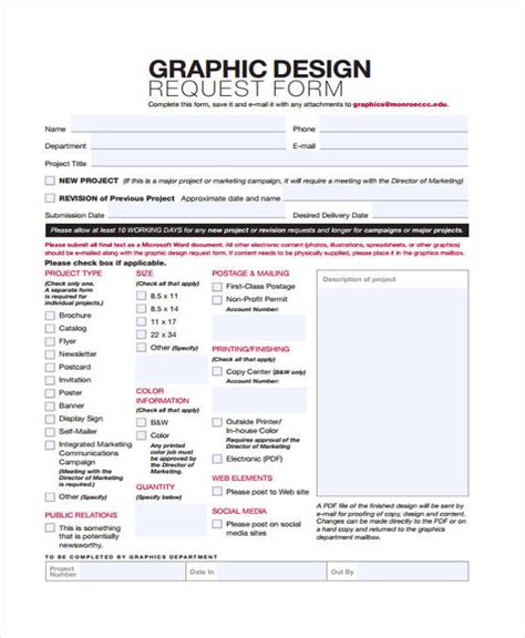 Image result for Graphic Design Work Order Template