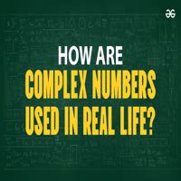Image result for Applications of Complex Numbers in Real Life