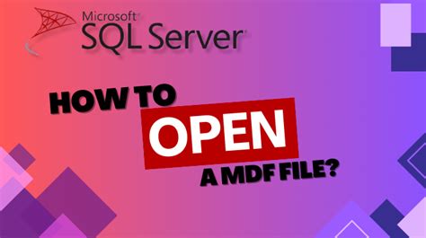 Toradh íomhá ar How to Open MDF File in Access