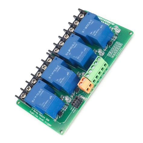 Toradh íomhá ar 4 Relay Module High Low Level Trigger