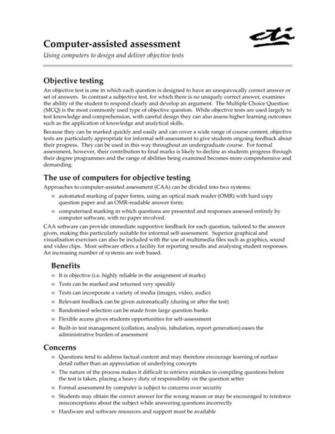 Image result for Computer Assisted Test