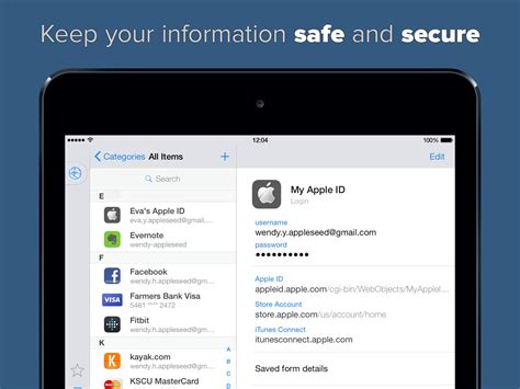 Toradh íomhá ar 1Password iOS App