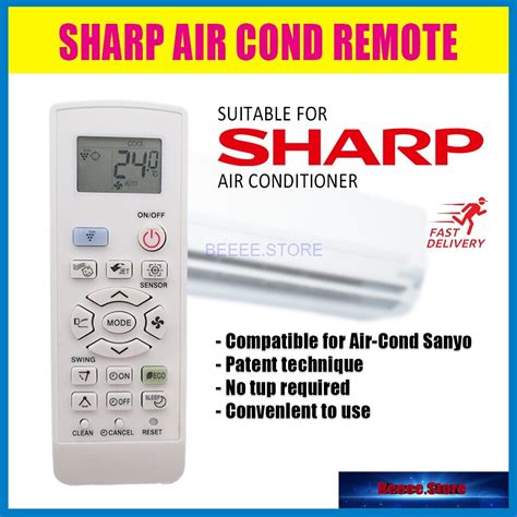 Image result for Sharp Air Conditioning Remote Control