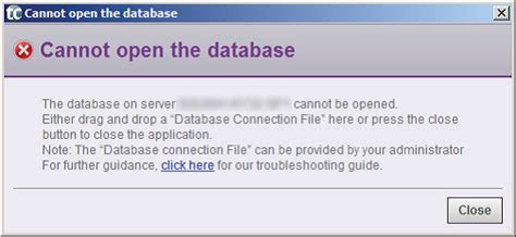 Image result for Cannot Open Database Name