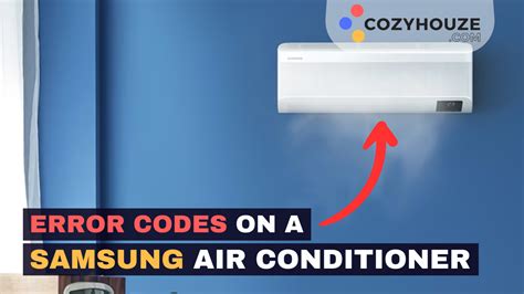 Toradh íomhá ar Samsung Split Air Conditioner Error Codes