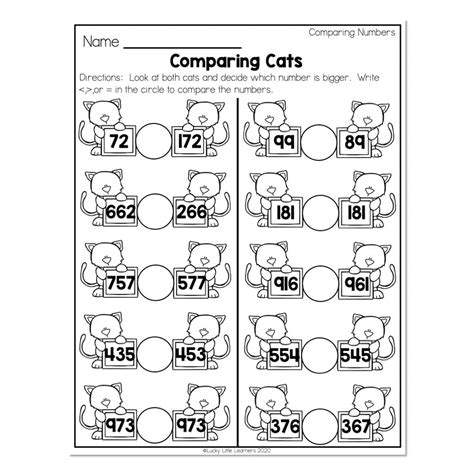Comparing Numbers for Grade 2 に対する画像結果