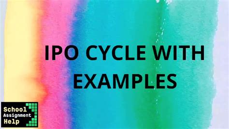 Examples to Show IPOs Process-க்கான படிம முடிவு