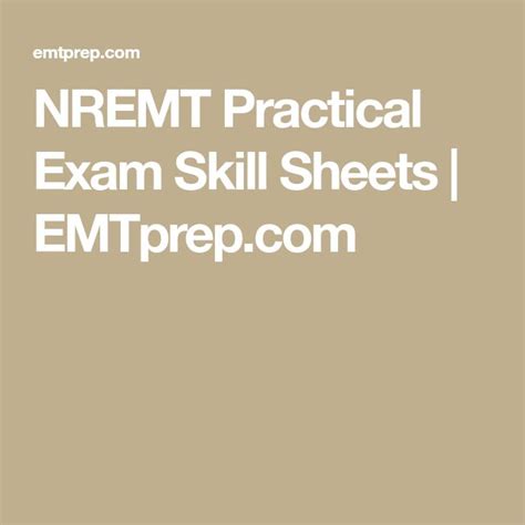 Afbeeldingsresultaten voor NREMT Paramedic Skill Sheets