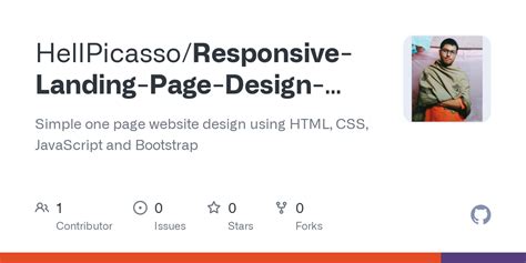 Landing Page GitHub HTML/CSS JS に対する画像結果
